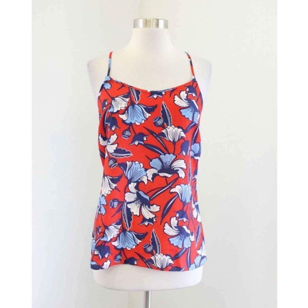 J. Crew bold floral racerback cami tank 14